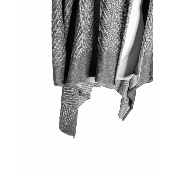 LOGO Lori Goldstein Gray Cardigan Sweater - Picture 3 of 6